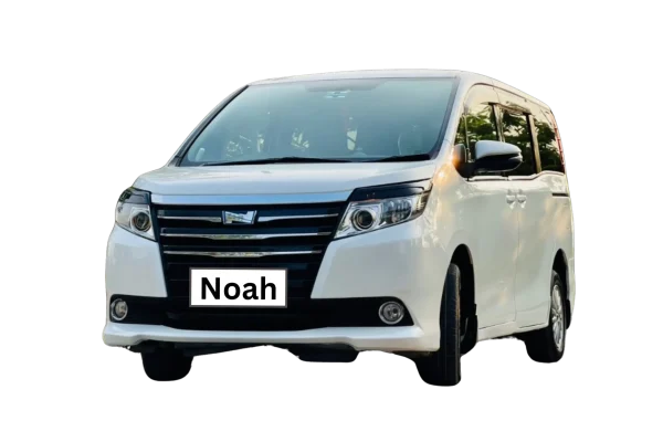 Toyota Noah car available for booking under DRDU car rental platform.